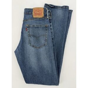 Levis 514 Jeans Men 32x34 Blue Straight Fit Medium Wash American Denim Pants